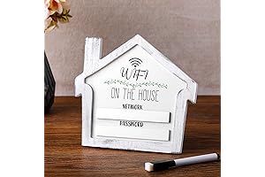 Wifi Sign with Marker Pen, White Wifi Password Sign