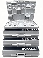 Vista 11 de Aidetek medio transparente CAJA-ALL-24 piezas pequeñas cuentas papelería joyero organizador para piezas clasificadas 3 tamaños 24 compartimentos