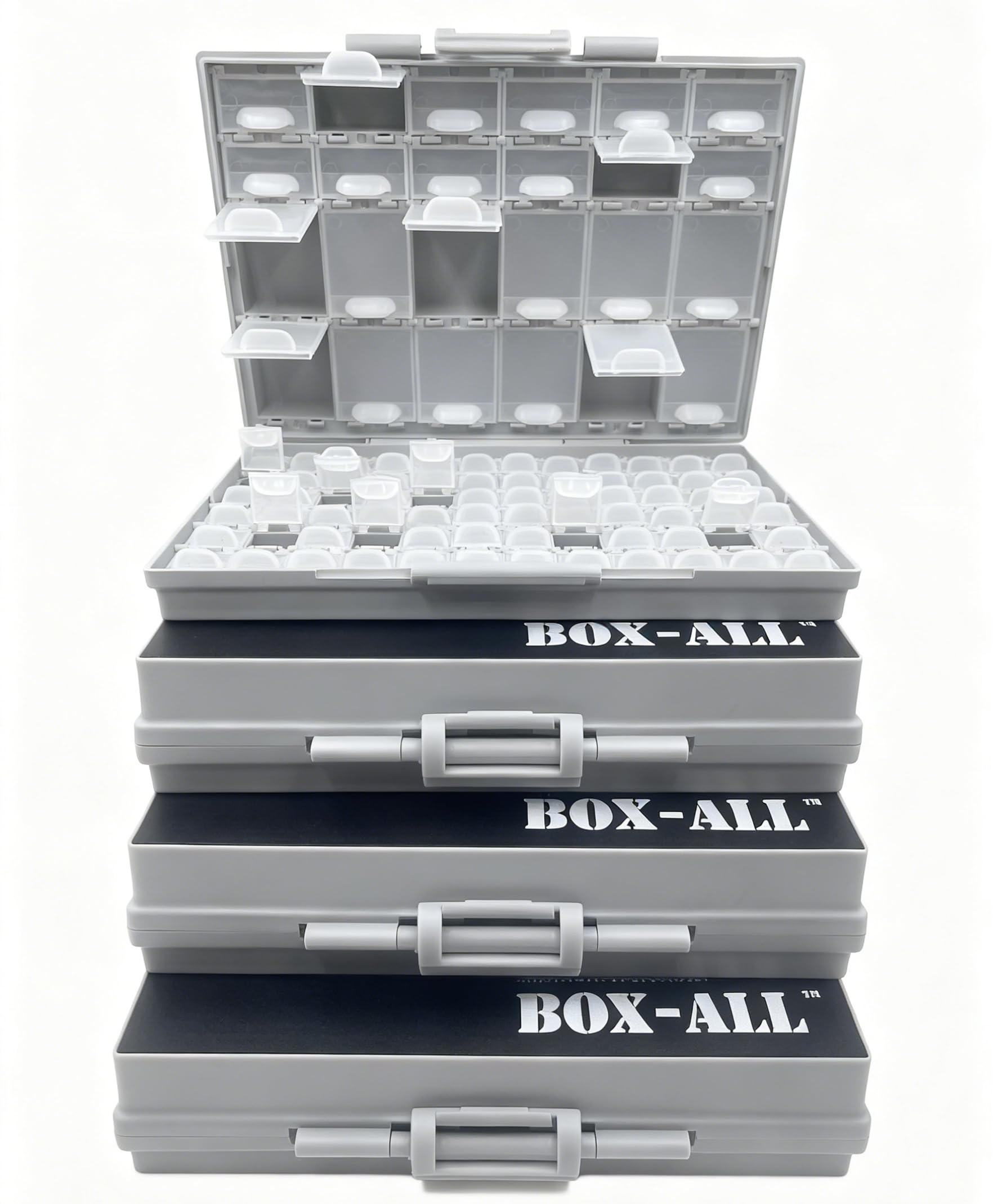 AideTek 4 unità BOX-ALL-96 Scomparti Contenitore Vuoto SMD SMT Organizzatore Grande Montaggio Superficie Componenti Organizzatore