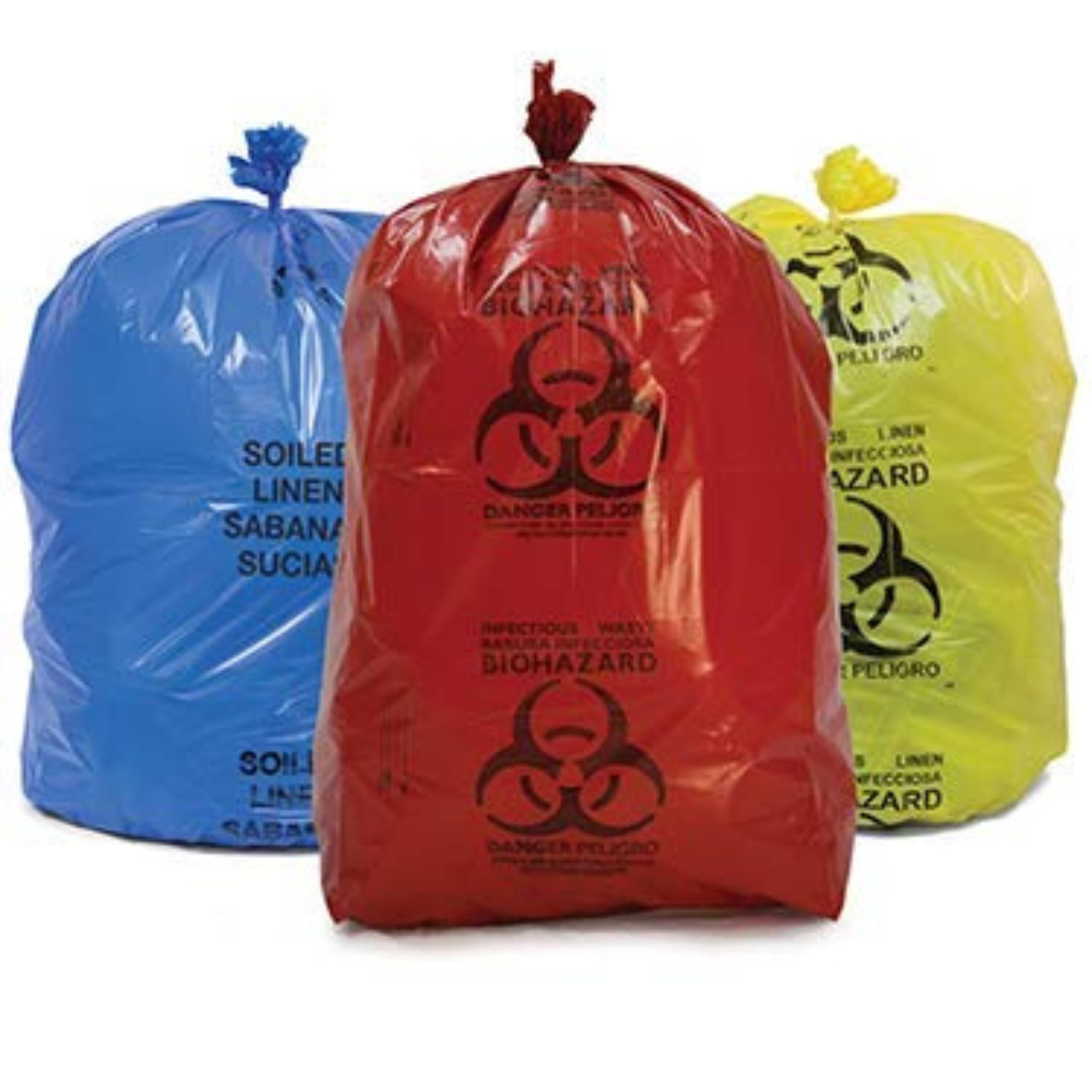 Bio Hazard/Bio-Medical Waste Bag (21x24 Inch, Red-5, Blue-5, Yellow-5) Pack of 15-image-46