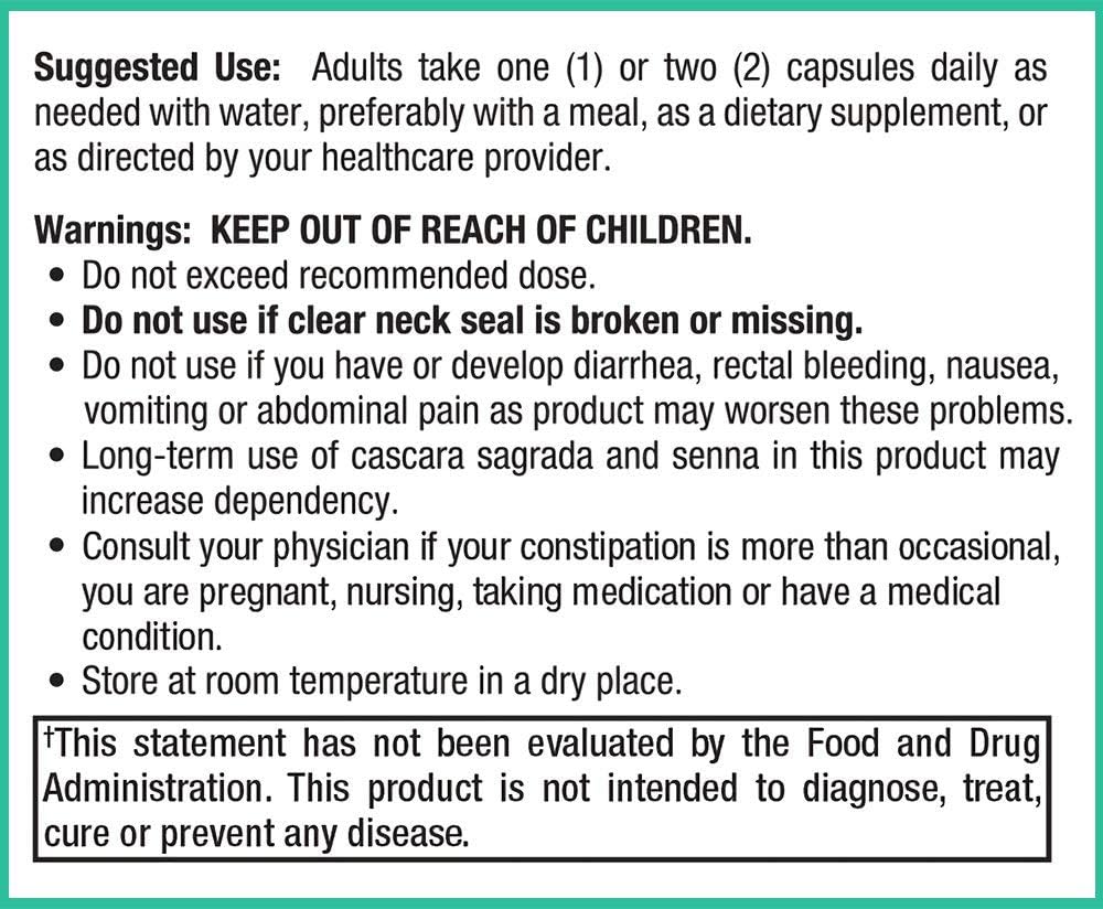 Peak Pure & Natural Colon Support - Colon Cleanse and Detox Supplement for Digestive Health - Gut Health Support with Inulin and Senna Leaf Extracts - with Fiber, Prebiotics, and Probiotics - 1 Pack - Image 4