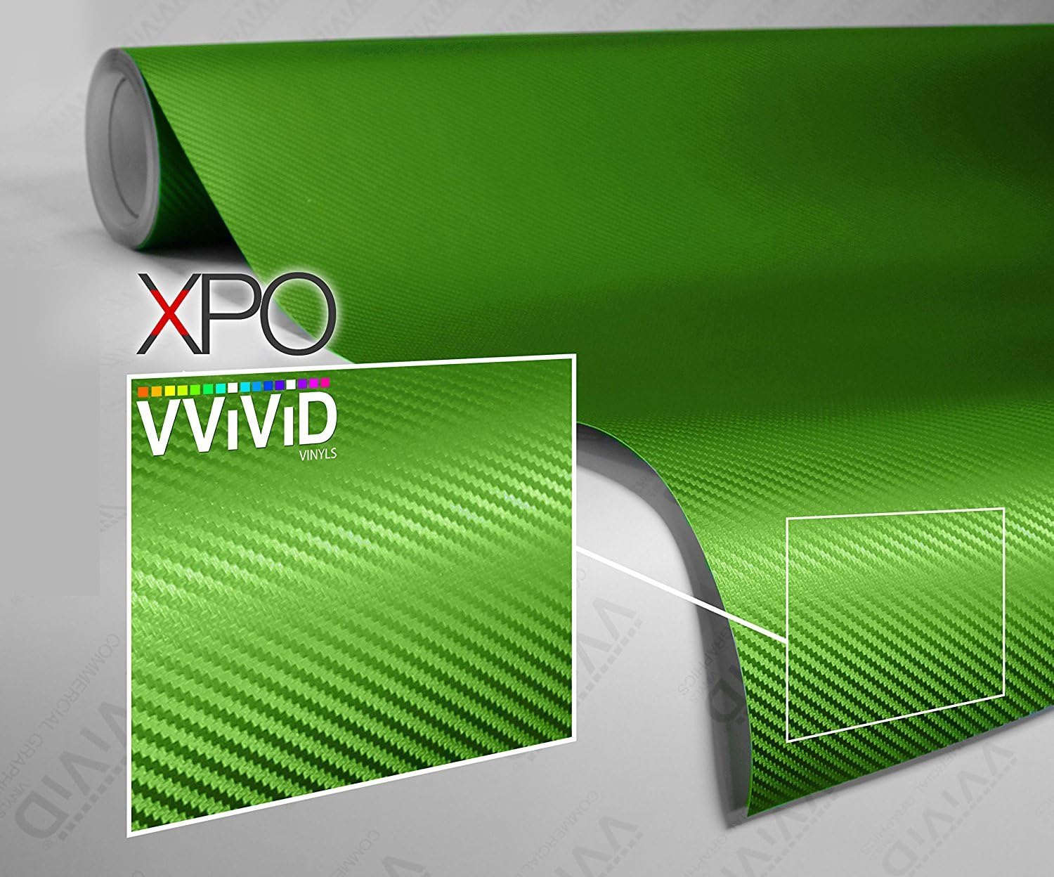Amazon.com: VViViD XPO Lime Green Dry Carbon Fiber Vinyl Wrap Roll