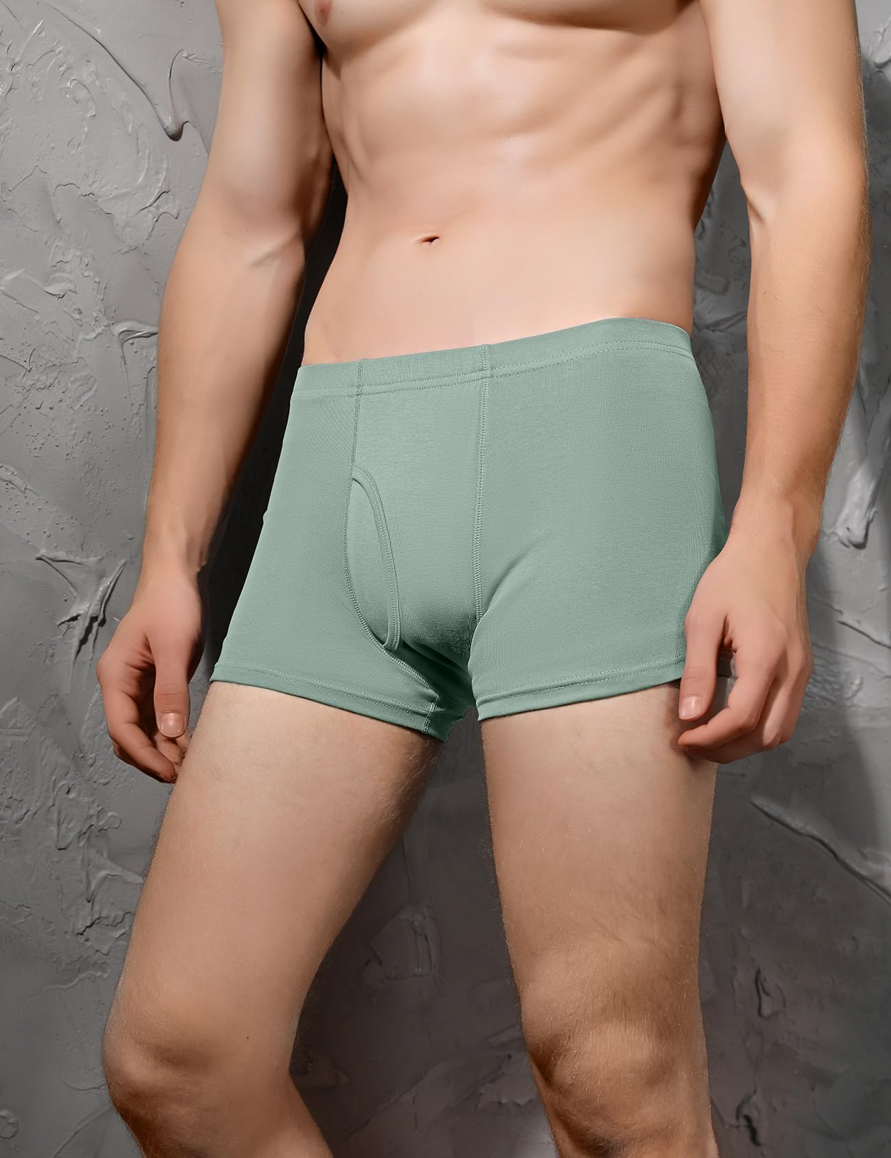 FAMI HELPER Confezione da 3 Boxer Incontinenza Uomo con Assorbimento 250 ml | Boxer Uomo in Cotone Morbido Traspiranti e Comodi Biancheria Intima per Incontinenza Assorbente e Riutilizzabile, Verde