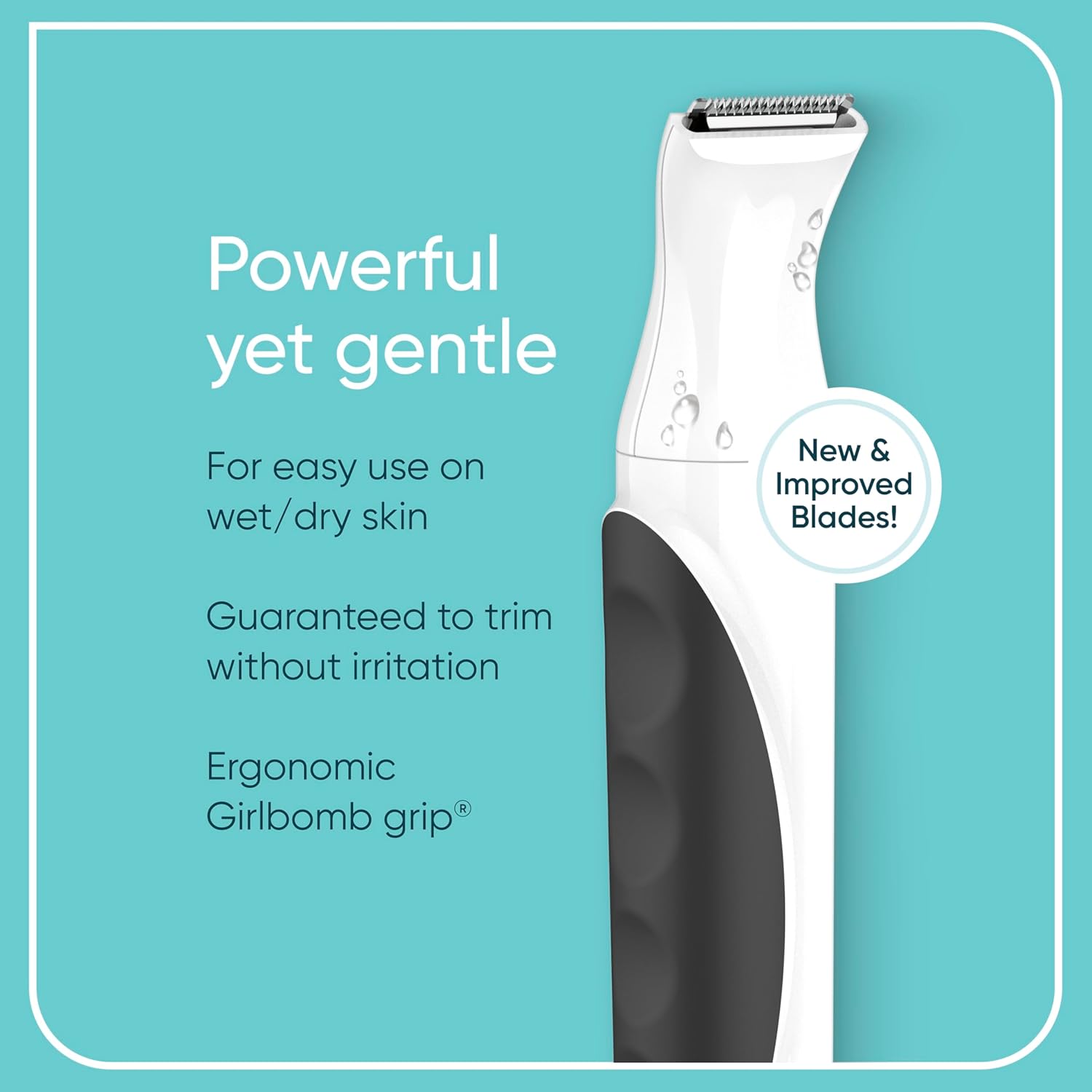 Conair GIRLBOMB Bikini Trimmer for Women | Trimmer for Women | Electric Shaver Set for Women | Wet/Dry | Lithium Ion Rechargeable