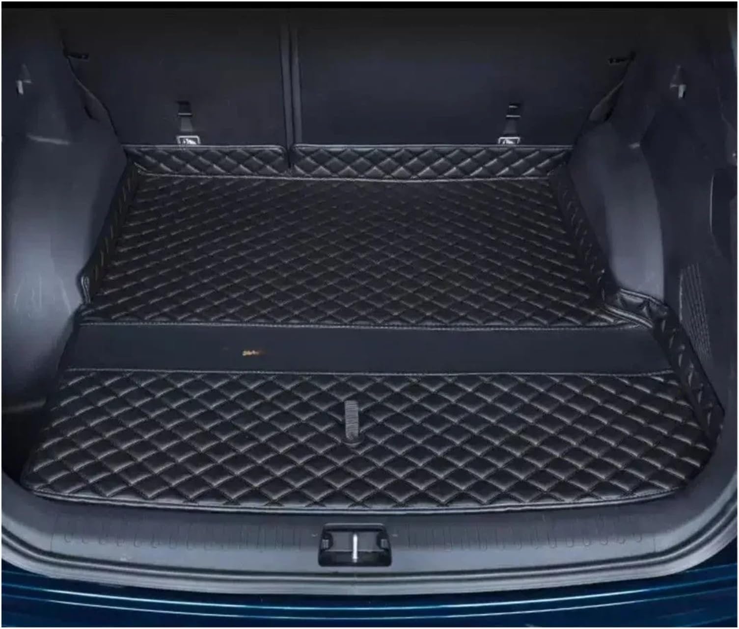 Car Boot Liner Mat For Geely For Monjaro For Xingyue L 2022 2023 Car Boot Mat Rear Trunk Liner Cargo Leather Floor Carpet Tray(Main pad black,A)