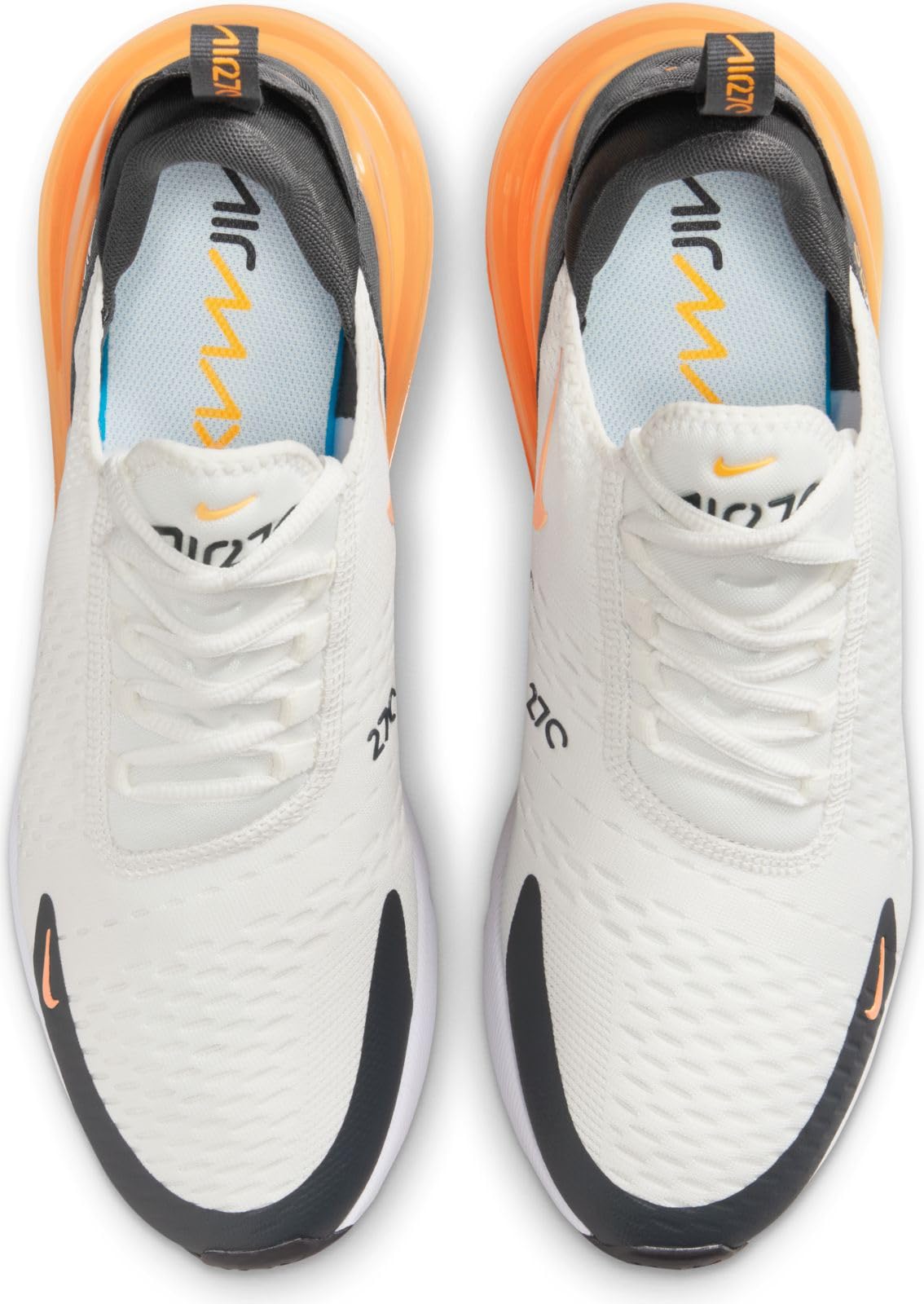 Nike Scarpa da Uomo Air Max 270, Summit White Laser Orange Antracite, 43 EU