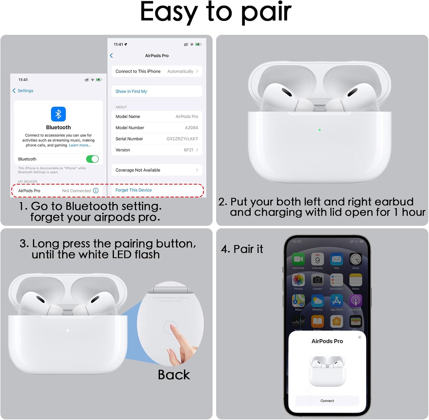 Original OEM Earbud A2083 for Right Apple Airpods Pro 1st Gen Earbud,Replacement for iPod Pro 1st Generation,Compatible with AirPod Pro Charging Case A2190, A2084,Single Right Ear Side Only(A2083)
