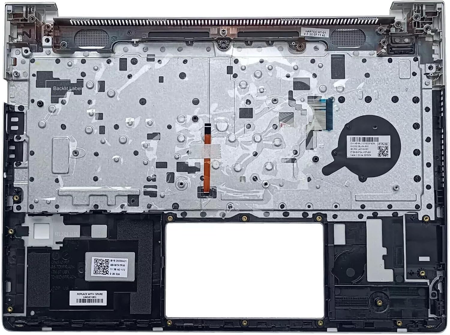 New Replacement for HP ProBook 430 435 G6 430 435 G7 Laptop Upper Case Palmrest Backlit Keyboard Assembly Part L44547-001 L44548-001 L79183-001 Silver (430 435 G6 G7 Backlit Keyboard)