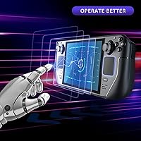 Vista 5 de Volprot 9H - Protector de pantalla de vidrio para cubierta de vapor, película templada transparente HD transparente sin burbujas, antiarañazos