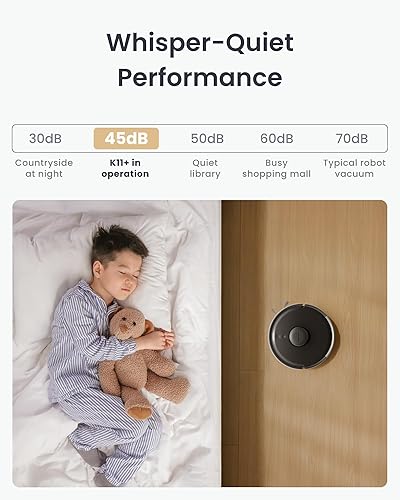 Miniatura 6 de SwitchBot Robot aspiradora y trapeador K11+ con materia, potente succión de 6000 Pa, 90 días de manos libres, autovaciado, mapeo de navegación