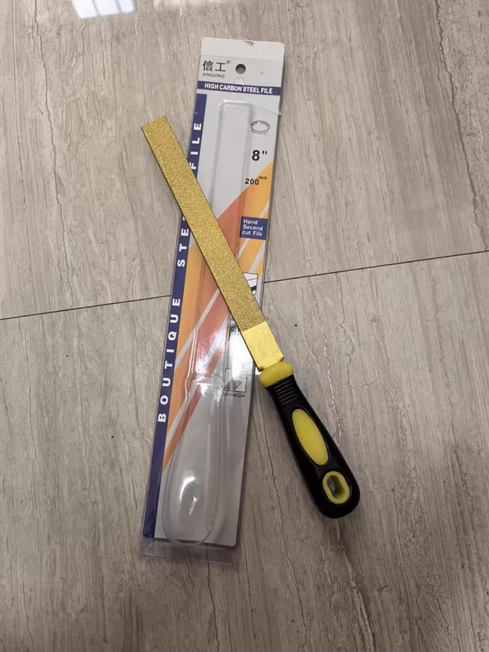 Limas con Revestimiento de Diamante, Grano 80, Herramientas de Limas Planas con Mango de Plástico para Metal, Vidrio, Madera, Piedra, Pulido Y Grabado.