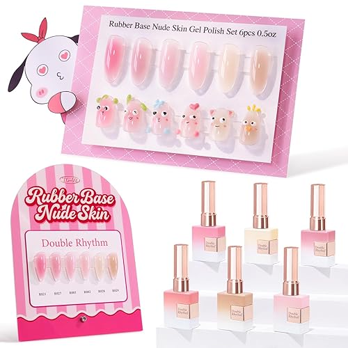 Miniatura 39 de Double Rhythm 6 Unidades 15 ML Esmalte de uñas en gel, kit de esmalte de uñas en gel, mismo color, misma botella, kit de manicura de uñas en gel