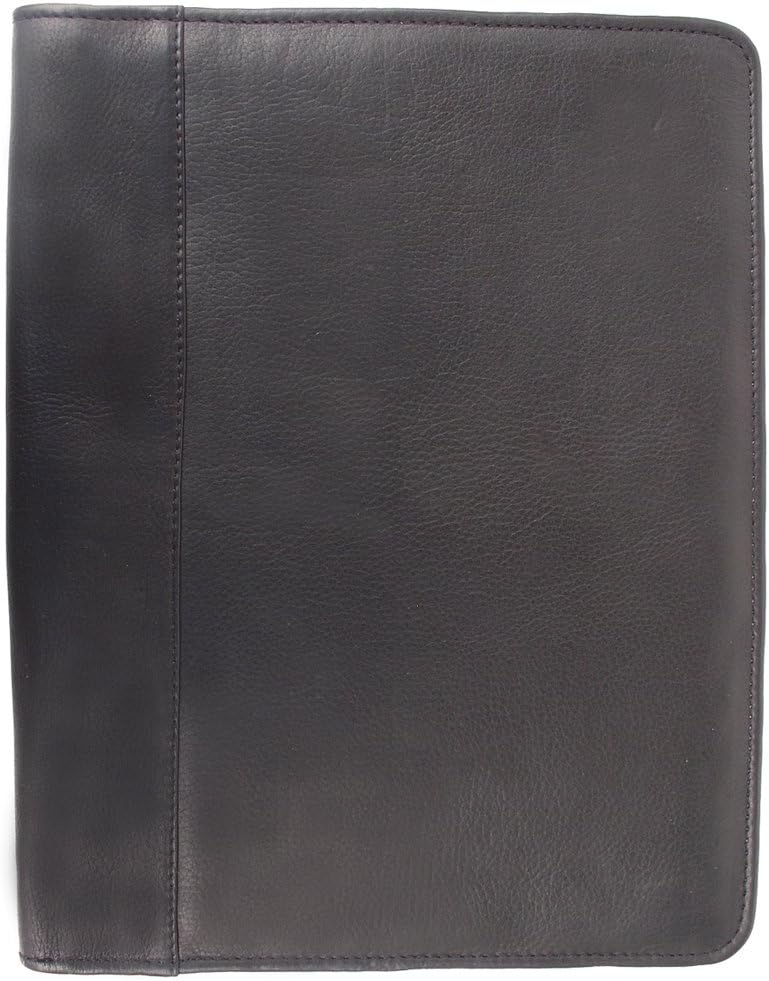 Piel Leather Zippered Padfolio, Saddle, One Size