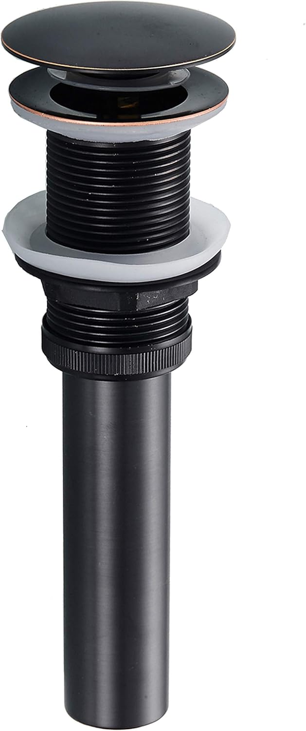 Wellsum Bathroom Antique Oil Rubbed Bronze Pop up Drain Sink Drain