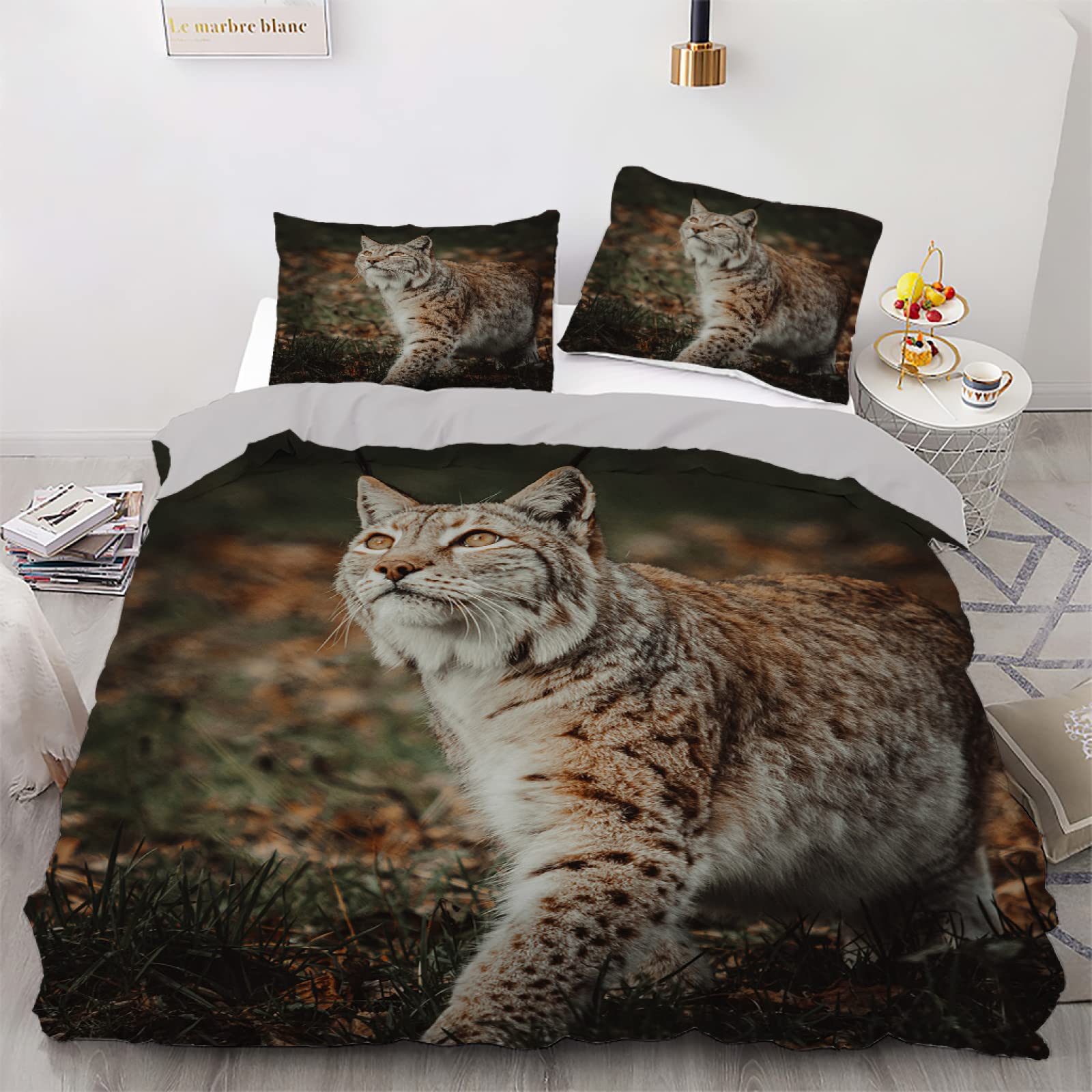 Housse de couette 200x200 chat noir et entretien facile par zip