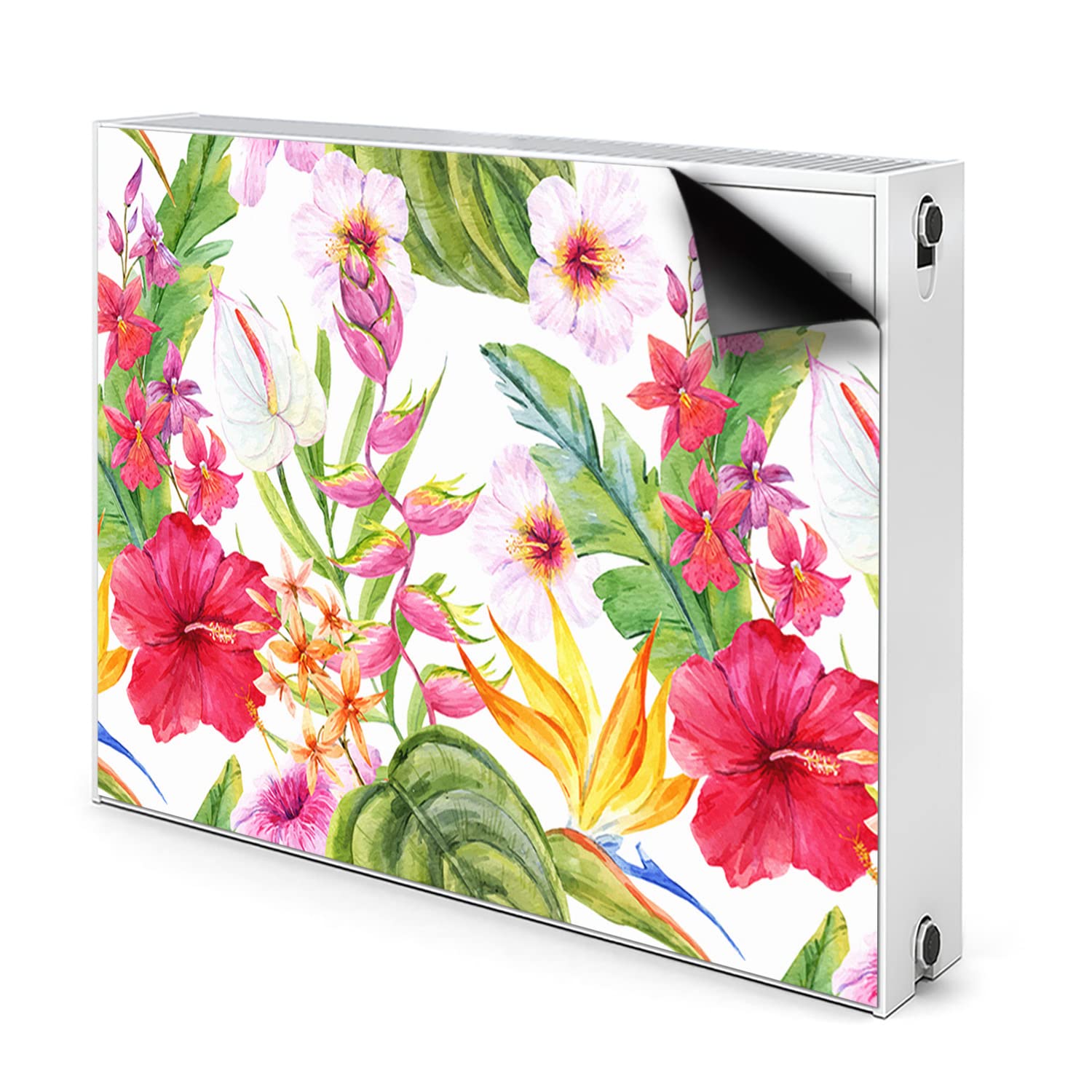 Cache aeration magnétique hibiscus pour un salon à l'ambiance tropicale
