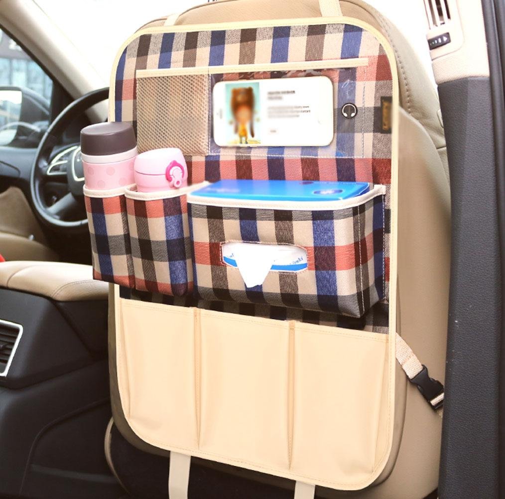 Seggiolino Auto Posteriore Organizer, Borsa da Viaggio Multi-Tasca/Sacchetto di immagazzinaggio Borsa Appeso Multifunzionale (1 Coppia), A