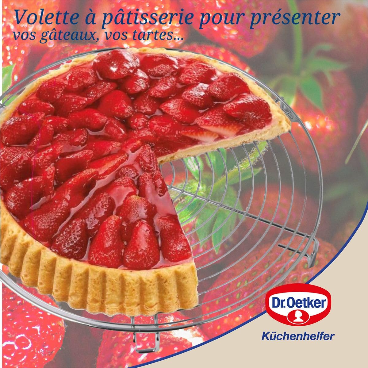 Dr. Oetker 32 cm Tarte Kuchenrost Gris