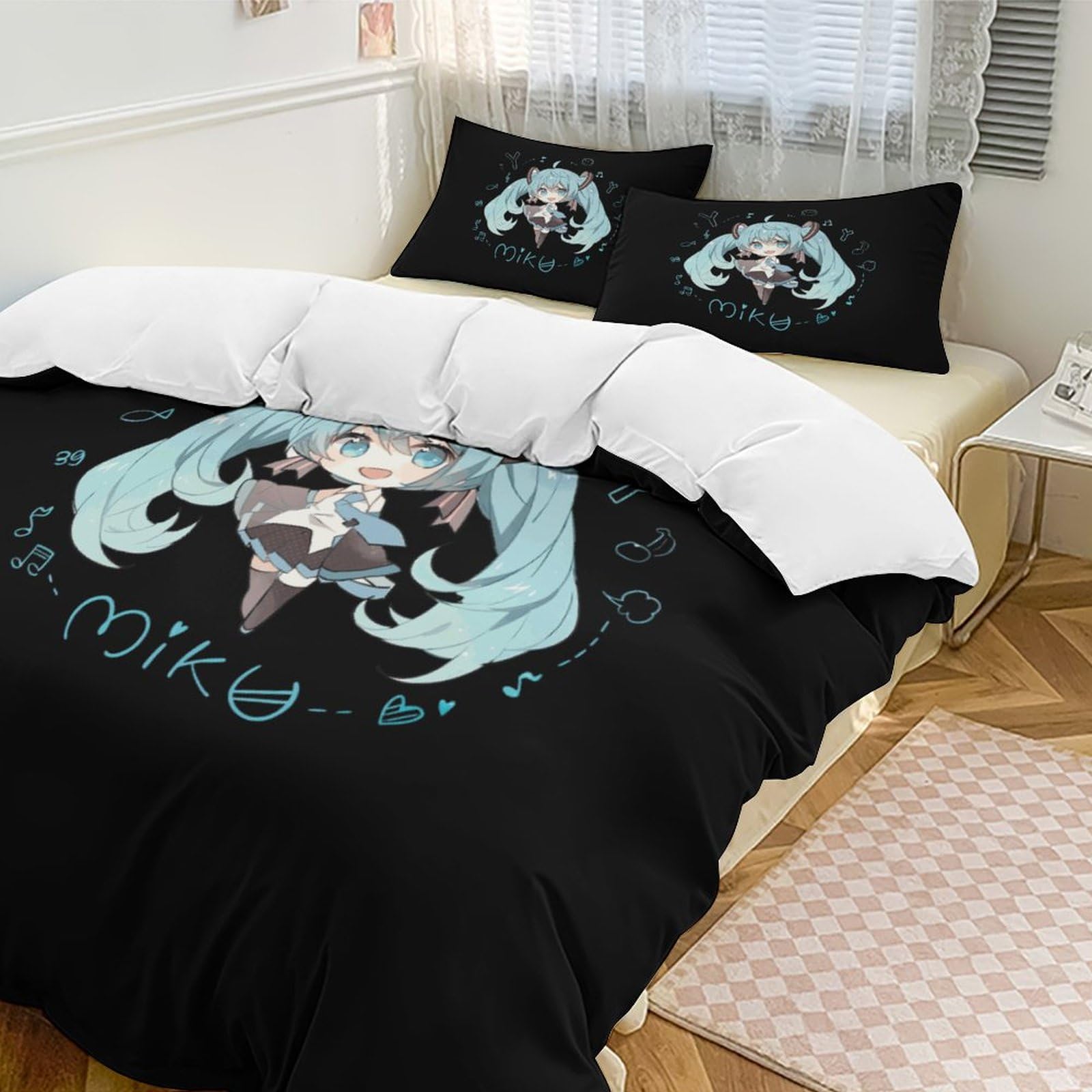 Amazon｜布団カバー 初音ミク 寝具カバーセット 掛けふとんカバー 枕