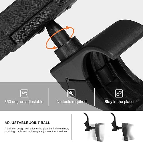 Miniatura 7 de KIWI MASTER Espejos laterales compatibles con Honda Talon 1000R 1000R 1000X 1000X4 Accesorios Espejo retrovisor plegable ajustable