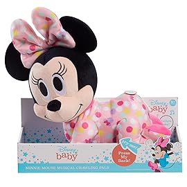 Disney Baby Musical Crawling Pals Plushie, Minnie Mouse, Interactive Crawling Plushie, Stuffed Animal, Kids Toys for Ages 09 Month by Just Play