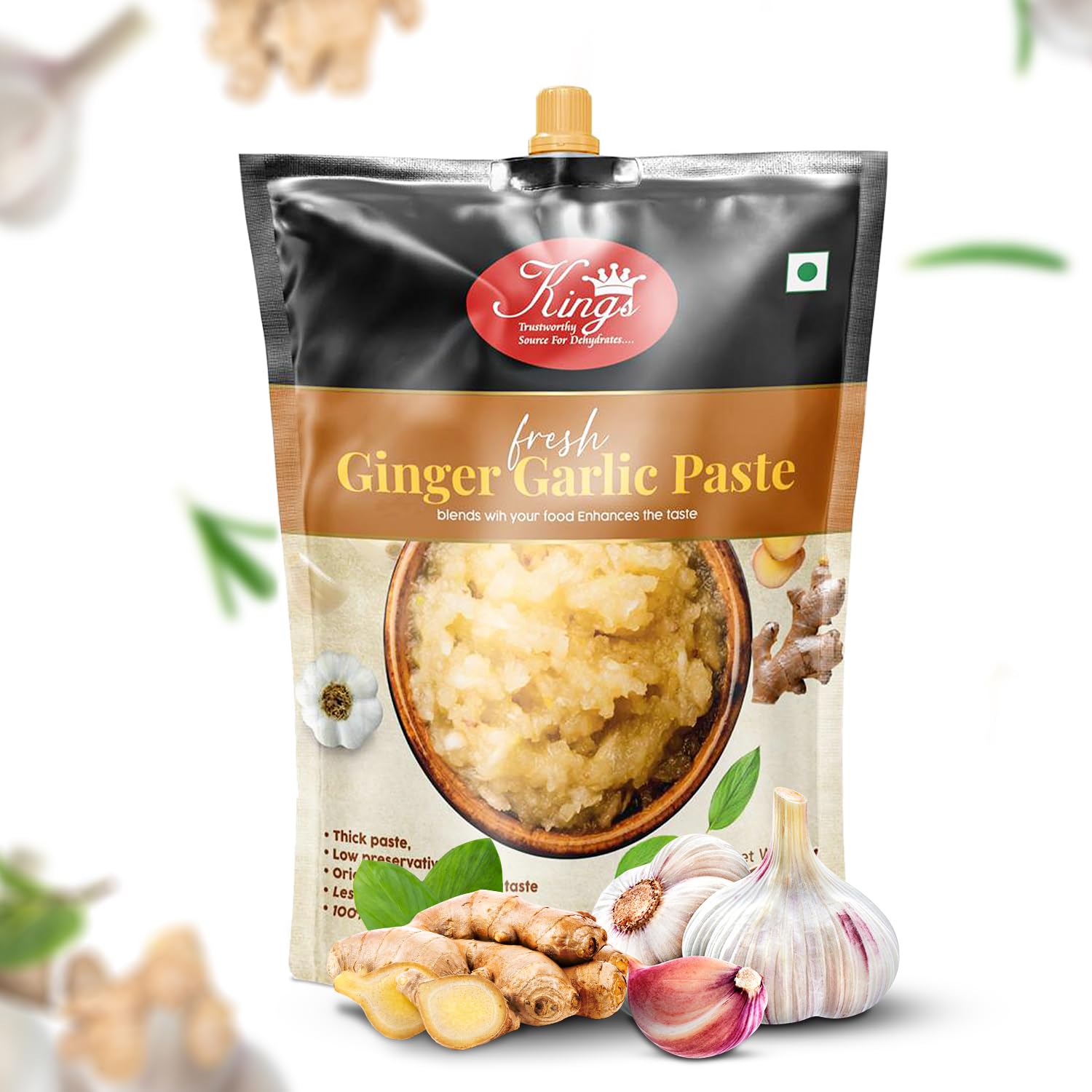 Kings Premium Ginger and Garlic Paste for Used for Biryani, Gravies, Indian Curries, Dal, Soya Chaap (250g, Pack of 1) (B08Z47RZ96) Amazon Price History, Amazon Price Tracker
