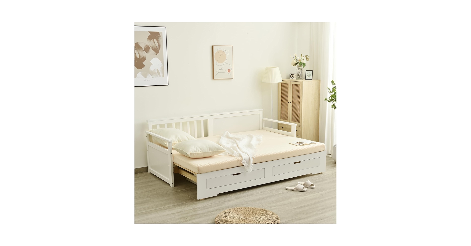 Amazon｜引き出し式ソファーベッド ディベッド 引き出し付き