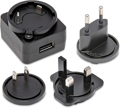 Ivation Adaptador de enchufe 3 en 1 de repuesto para escáner de película Kodak SCANZA y Kodak, adaptador para Reino Unido UE y EE. UU