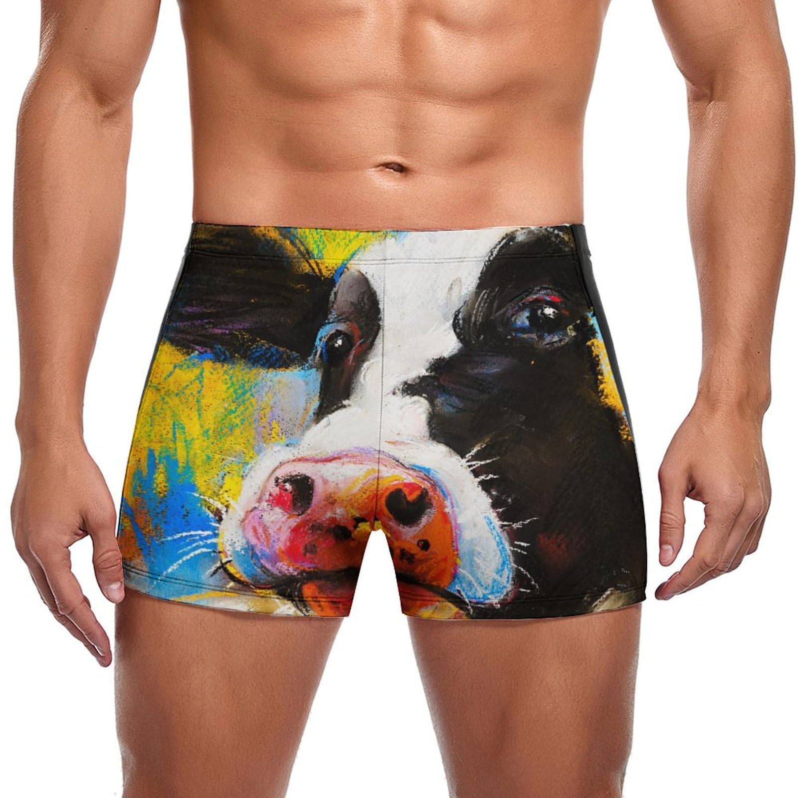 Boxer de bain vache homme résistant au chlore et confortable - 7
