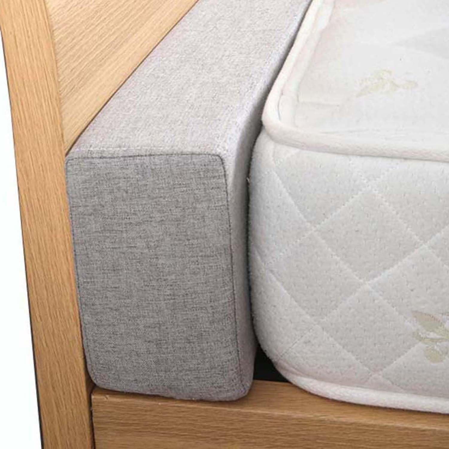 Long Bed Gap Filler, Custom Size Mattress Gap Filler Headboard Pillow for Single/Double/King Bed, Close Gap Between Headboard & Mattress or Foot Board, Mattress Bolster (180x10x10cm,Light gray)