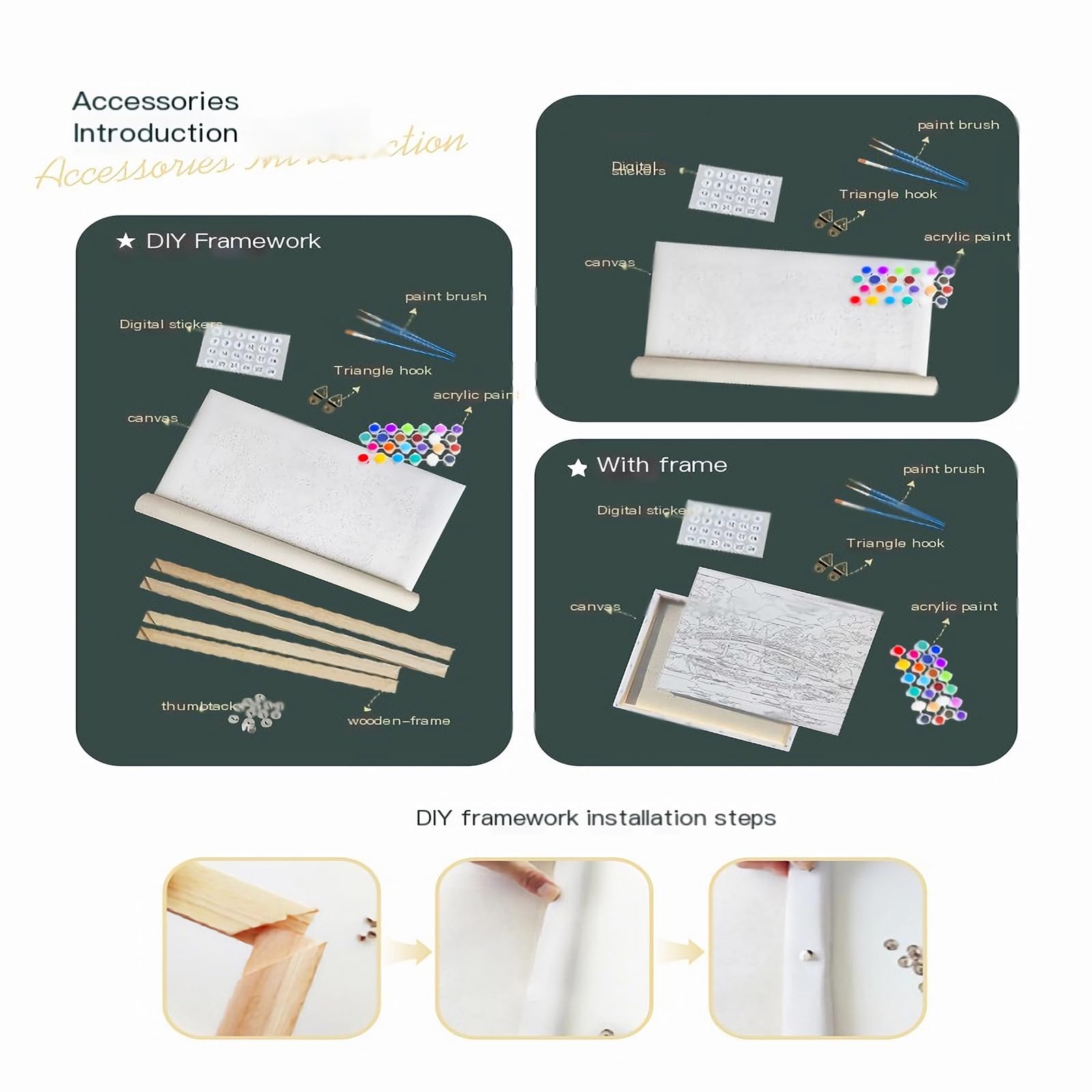 Dipingere con i Numeri per Adulti Ragazza, Dipingi Con i Numeri Bambini Hobby per Donne 6 7 8 9 anni, Albero Painting by Numbers Kit Arte per Decorazione Della Casa con telaio 80x120 cm-DK1104