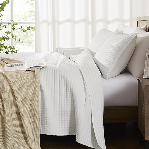 Miniatura 6 de WRENSONGE - Juego de edredón de 3 piezas, suave y ligero, con 2 fundas de almohada, para todas las estaciones y el verano y adecuado para cama y