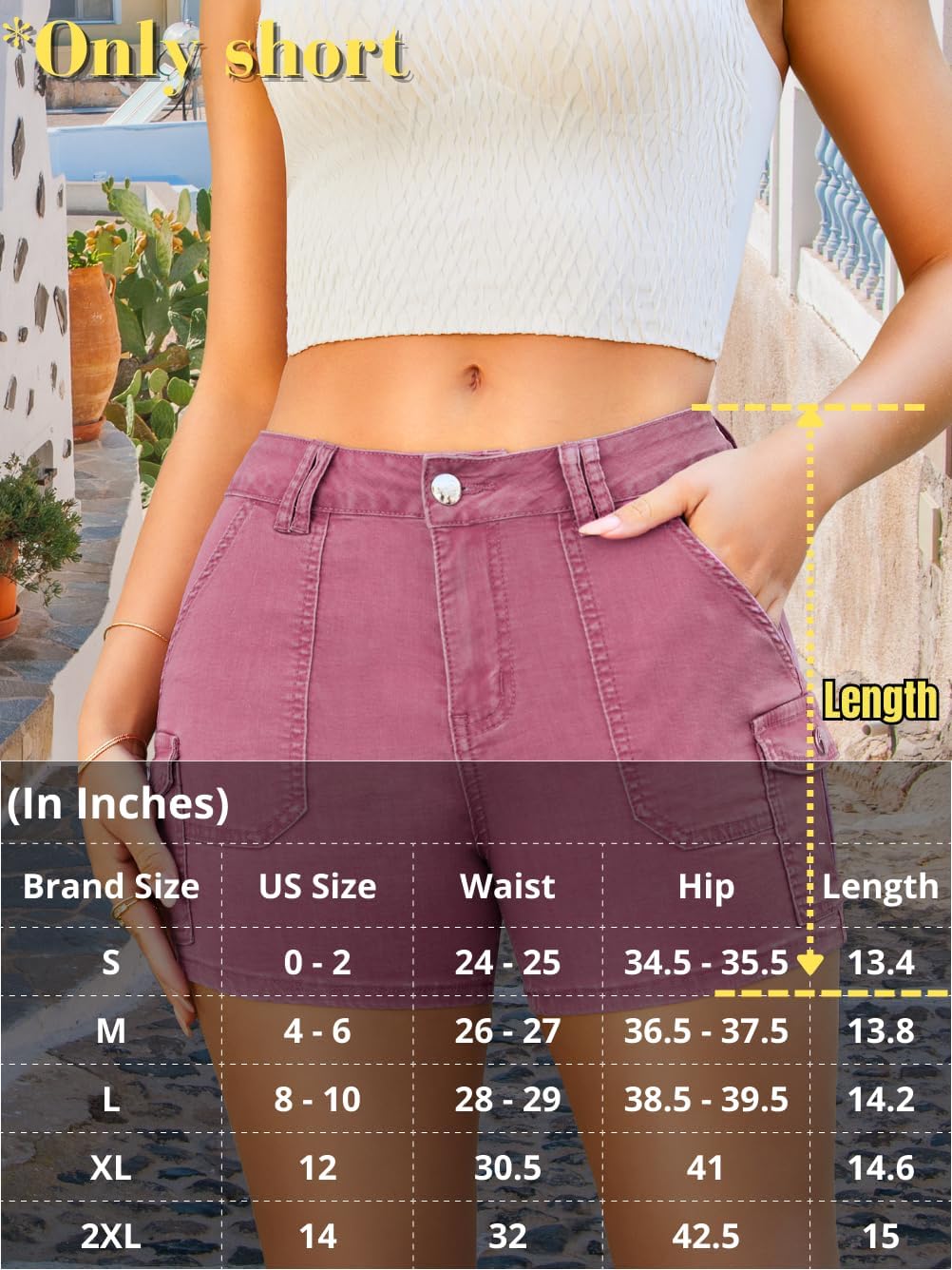 Womens High Waisted Jean Shorts, Stretchy Lightweight Sexy Booty Short Jeans, Denim Hot Pants Summer Causal Outfits - Image 7