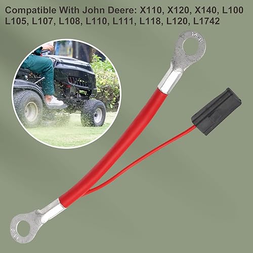 Miniatura 5 de GY20169 Cable de batería positivo compatible con John-Deere 102, 105, 115, 125, 135, L100, L110, L2048, LA130, tractores de césped para tractores de