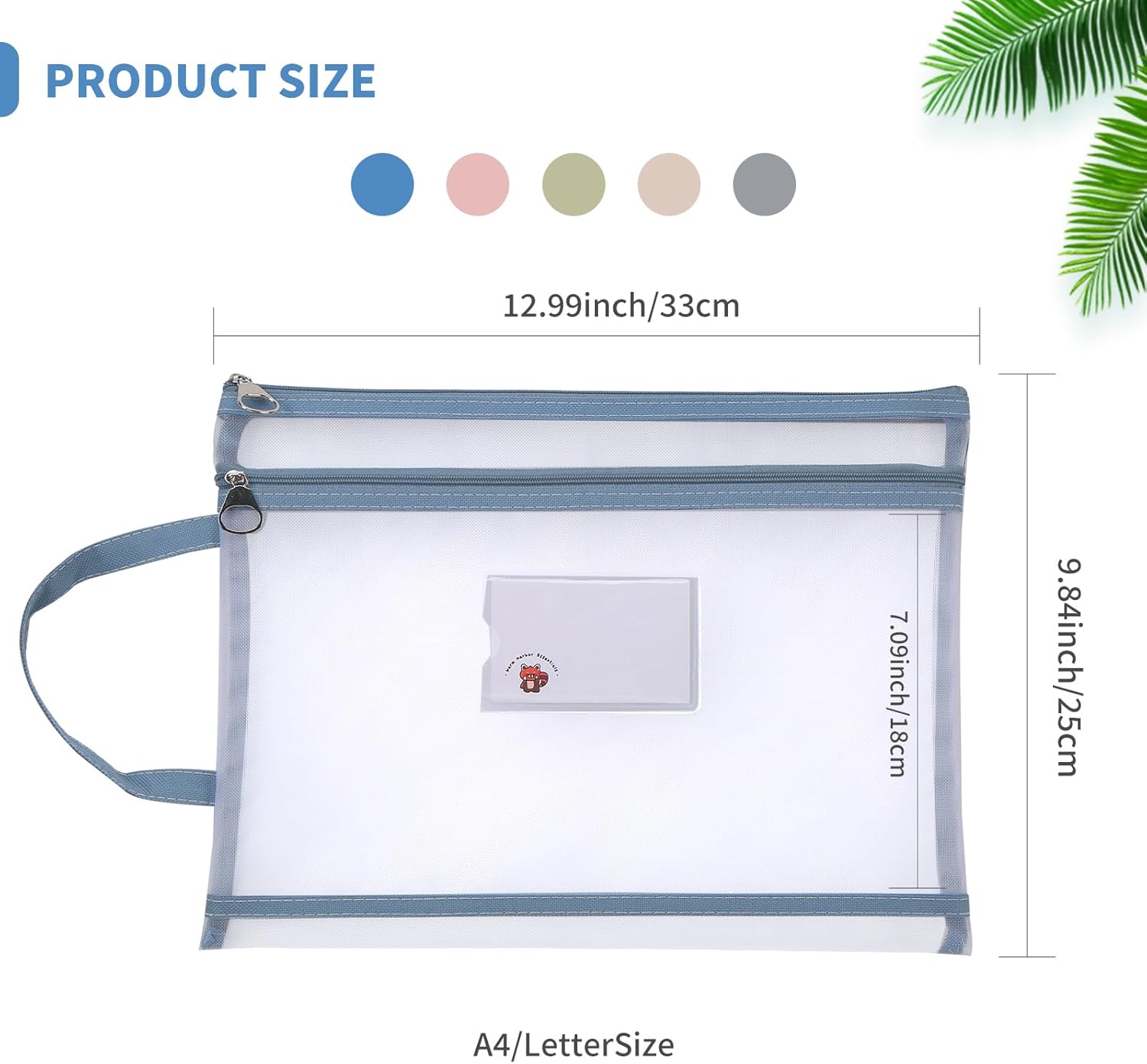 10-Pack Mesh Zipper Organizer Pouches – Double-Layer A4 Storage Bags for Toys, Puzzles, School Supplies, Travel, Home Organization. - Image 2