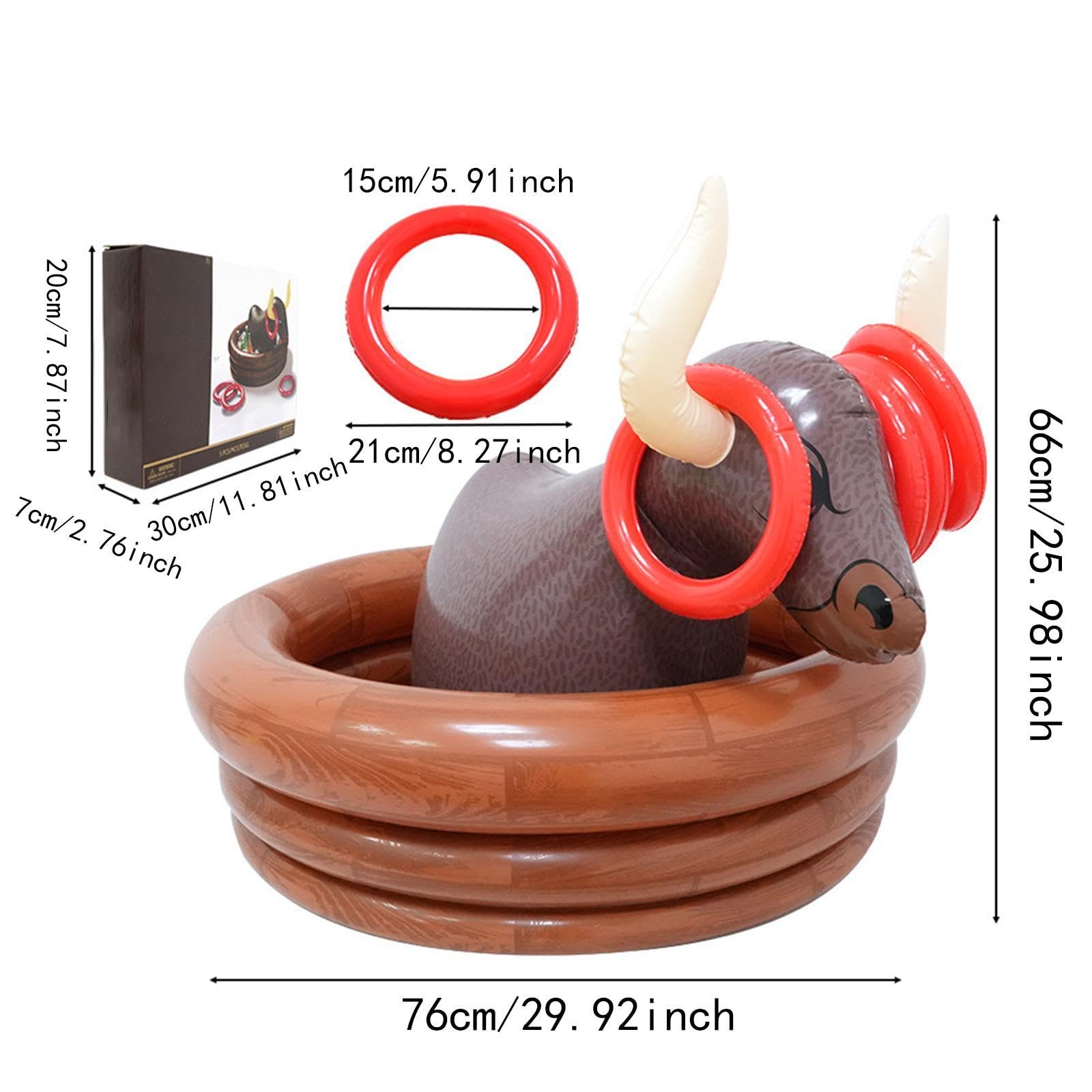 Secchiello per Ghiaccio Gonfiabile, Portatile, con Anelli da Lancio, Ideale per Piscina, Spiaggia Ed Estate.