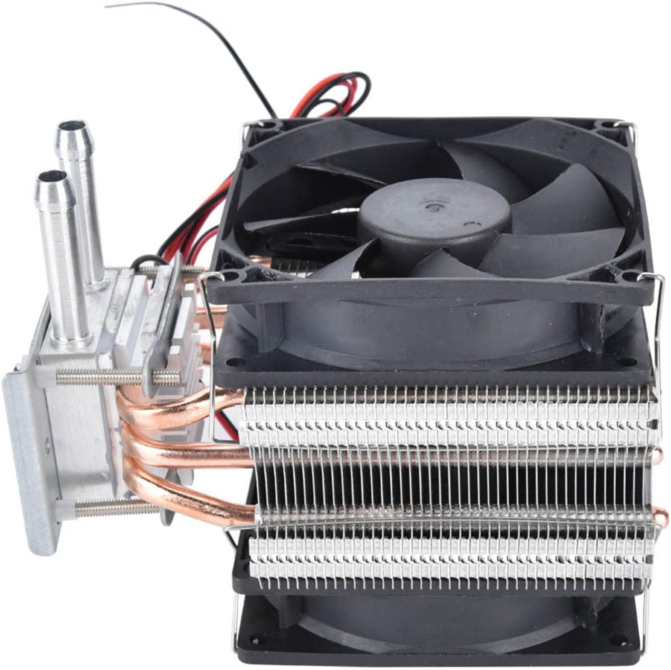 WALFRONT Peltier Cooler Device, Semiconductor Cooling System with Fan, 12V Water Chiller for Fish and Computer Cooling