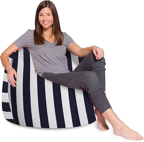 Miniatura 25 de Posh Beanbags - Sillón puff XL, 48 pulgadas, color gris jaspeado Gris brezo,Lienzo Animales Bosque Critters,Tela para colorear lienzo - Mundo
