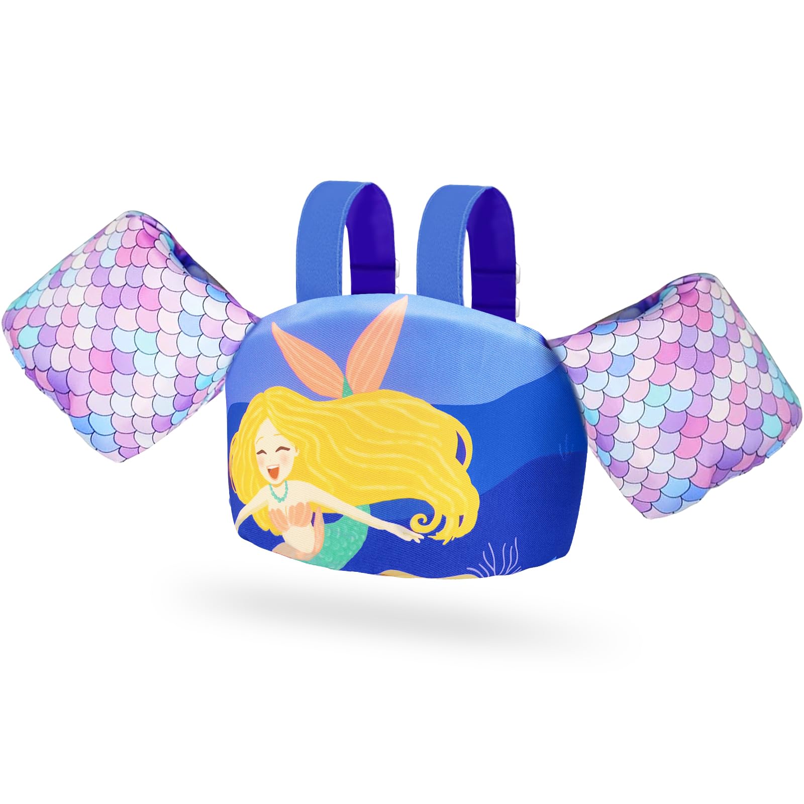 Chaleco Flotante Natación para Niños con Brazalete Correa para el Hombro, Manguitos Piscina para Bebé para Niños y Niñas de 2,3,4,5,6, Años, 10-30 KG Chaqueta de Entrenamiento para Nadar Aprendiendo