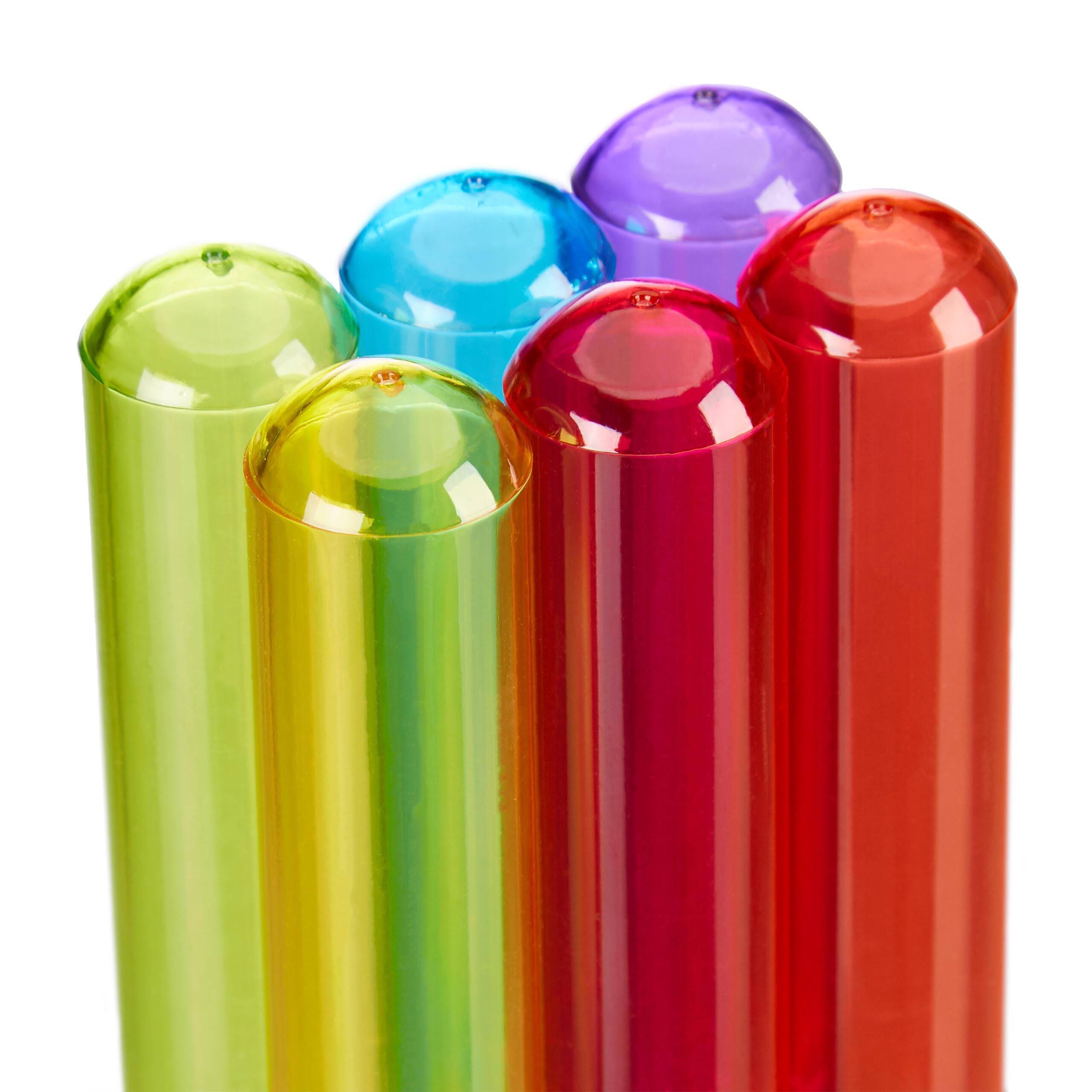 Relaxdays Probówki do wódki, 18 szklanek, 3 uchwyty, tworzywo sztuczne, 40 ml, kieliszki do shotów, na imprezy, kolorowe