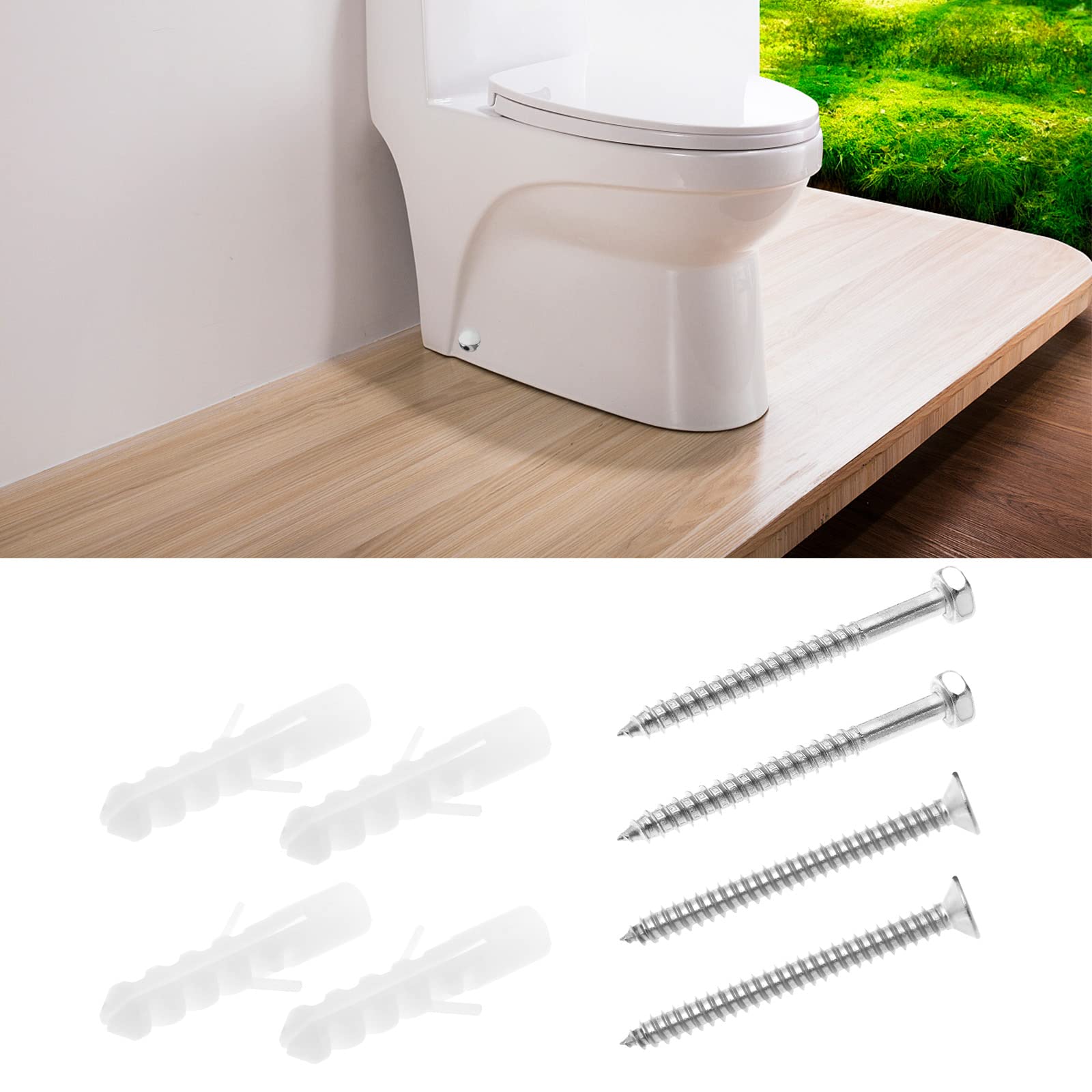 The Lord of the Tools Juego de 2 pernos de fijación para inodoro en forma de L, accesorios de fijación de bidé de baño y accesorios para reparación de baño