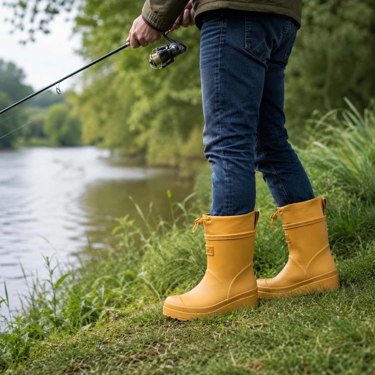 Women's Waterproof Chelsea Ankle Rain Boots image 5