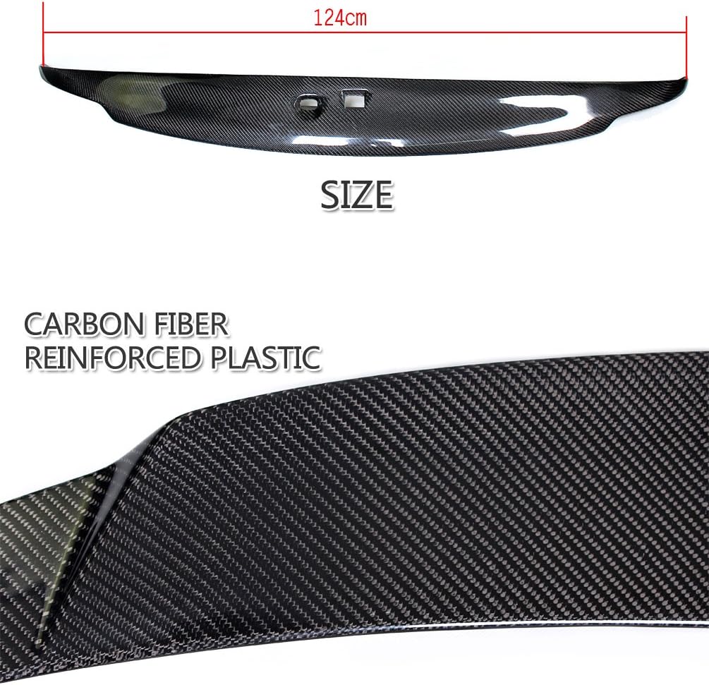 Carbon Fiber Trunk Spoiler Compatible with 2007-2015 Infiniti G35 G25 G37 Q40 Sedan Duckbill High Kick Spoiler Wing Lip