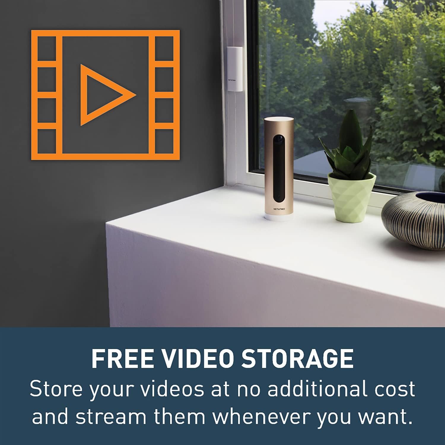 Promo Discount Up To 70% Off Security Camera Indoor by Netatmo, Wireless Smart Security Camera, WiFi Enabled, Movement Detection, NSC01US