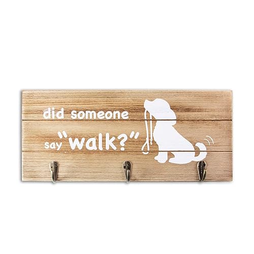 VILIGHT Dog Mom Gifts Leash Holder Home Sign - Farmhouse