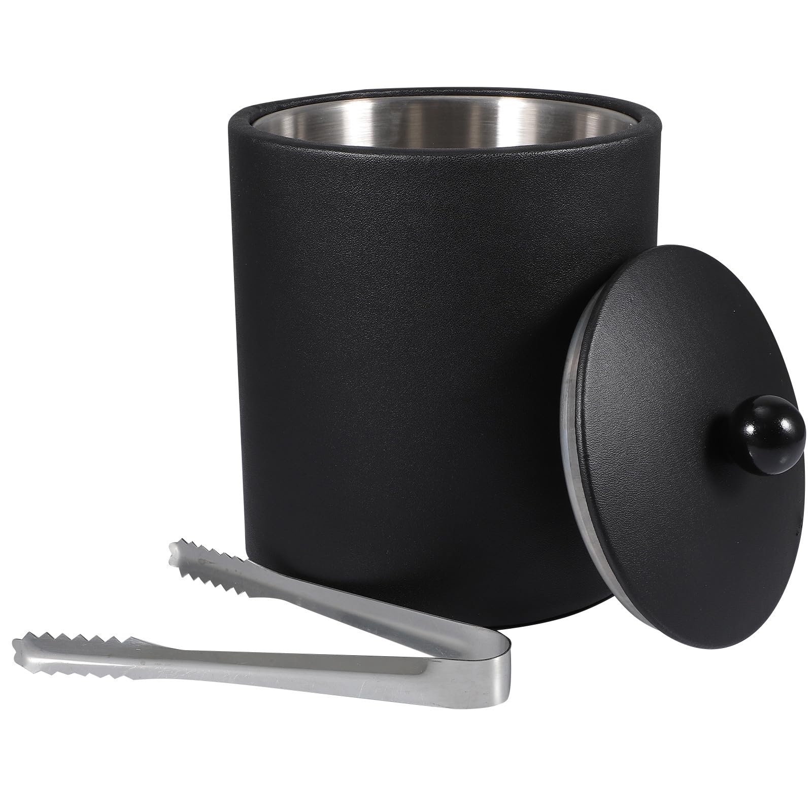 Seau à glace inox avec pince Alasum pour vin et bière à la maison