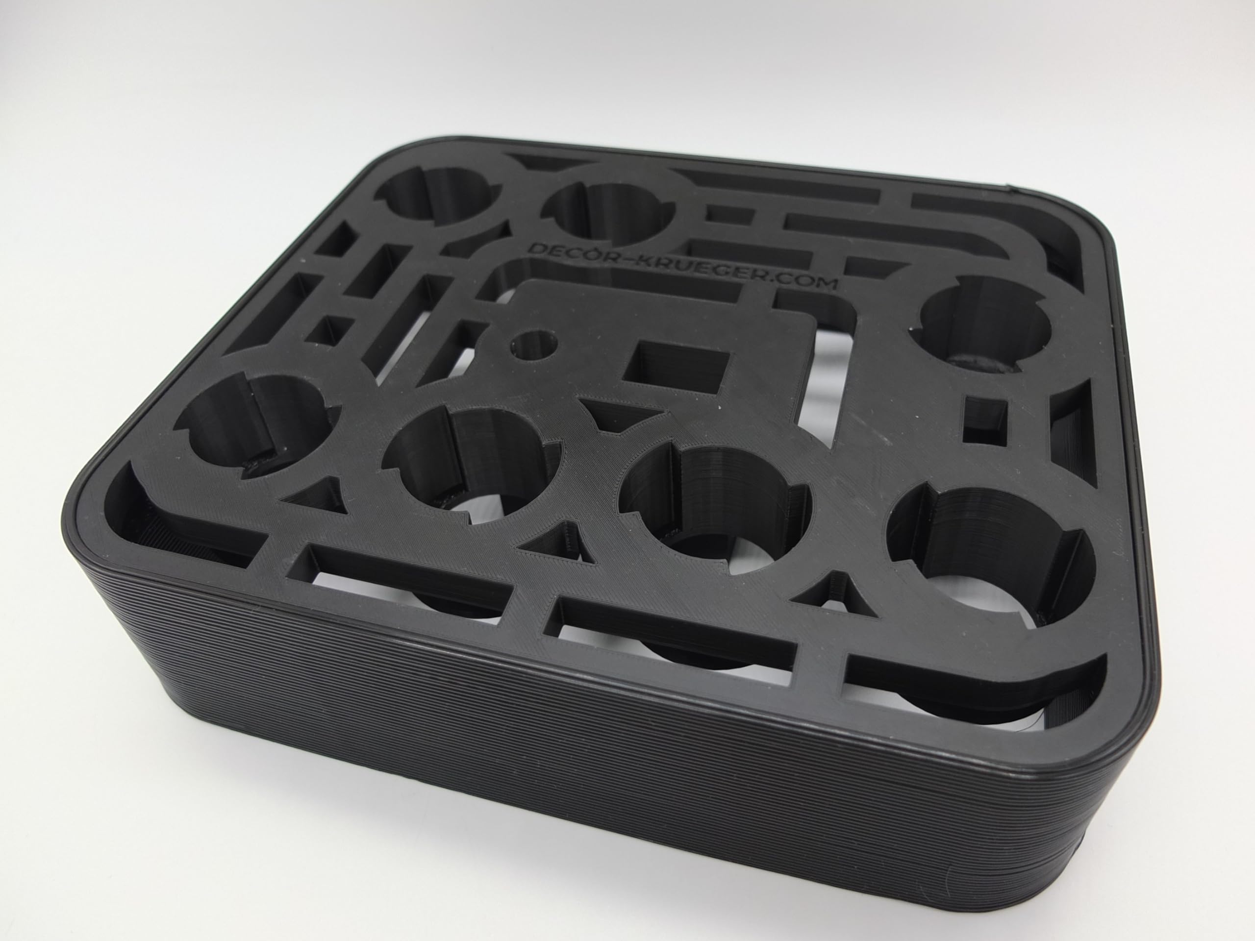Holder Stand for Kenwood Chef Pasta Attachment Lasagna Pasta Ravioli for 7 Attachments Art Deco Style (Black)