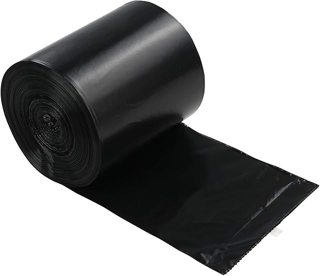 Lesbye 40L Black Trash Bag, Bin Bags Pack of 125