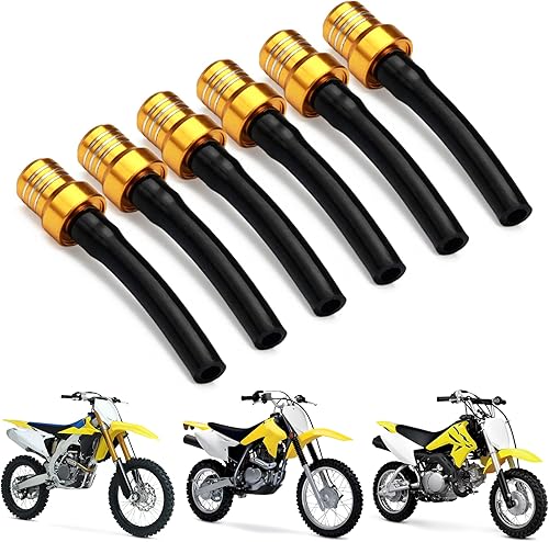 Miniatura 13 de AnXin - Juego de 6 piezas de manguera de ventilación de aire para tapa de combustible de motocicleta, tubo de válvula de tanque de aceite, Azul