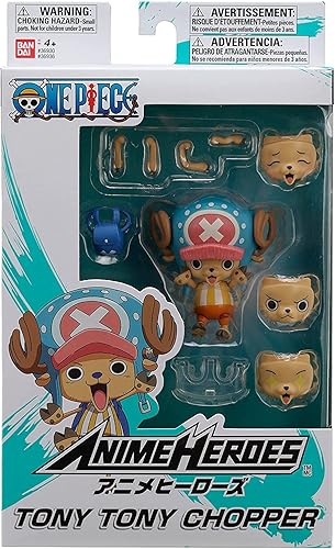 Miniatura 2 de Anime Heroes Figuras de una pieza Tony Tony Chopper Figura de acción Figura de anime articulada de 6.7 in con brazos intercambiables caras y